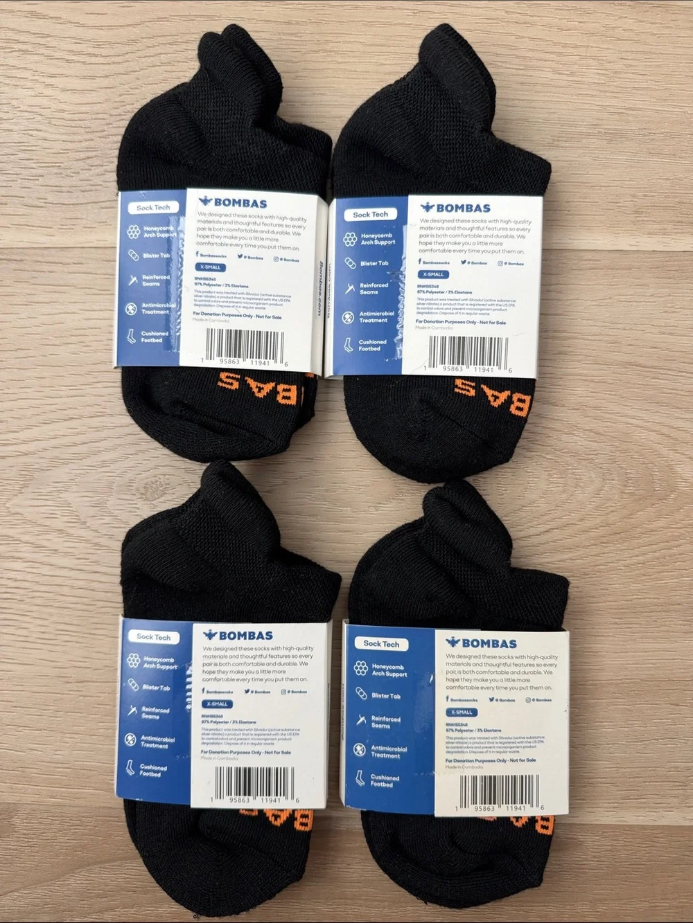 Bombas - Black Ankle Socks
